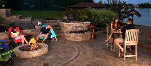 Northland Paving. Family outside enjoying themselves.