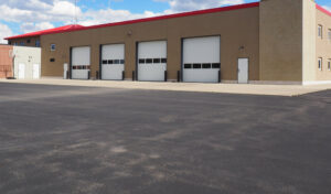 Commercial Asphalt Paving. New commercial asphalt parking lot.